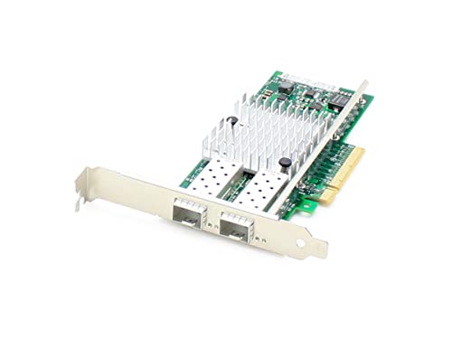 AddOn ADD-PCIE3-2SFP+ Dual-Port 10Gb SFP+ PCIe 3.0 Network Interface Card with PXE Boot, Green