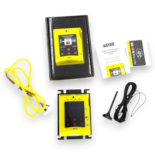 Mega Vending Nayax VPOS Touch Cashless Payment Reader, Pulse Cable, Set of 4